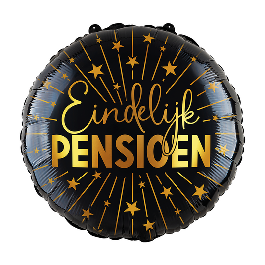 Afbeelding van Folie Eindelijk Pensioen