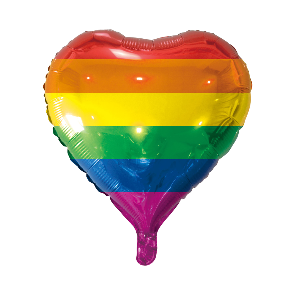 Afbeelding van Folie Hart Regenboog