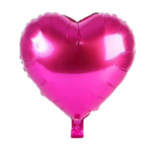 Afbeelding van Folie Hart hot pink onverpakt met helium