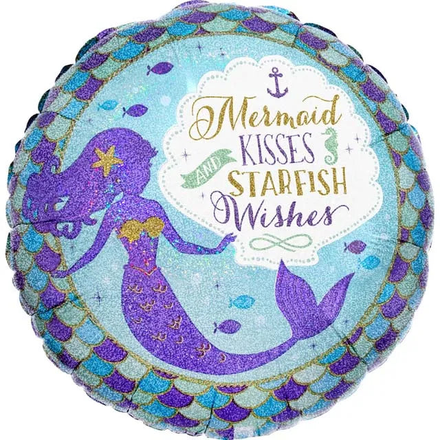 Afbeelding van Folie Mermaid Wishes met helium