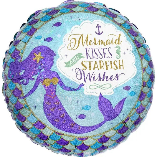 Afbeelding van Folie Mermaid Wishes met helium