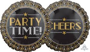 Afbeelding van Folie Party Time Cheers met helium