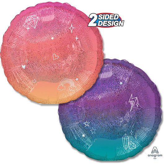 Afbeelding van Folie Sparkle Holographic met helium
