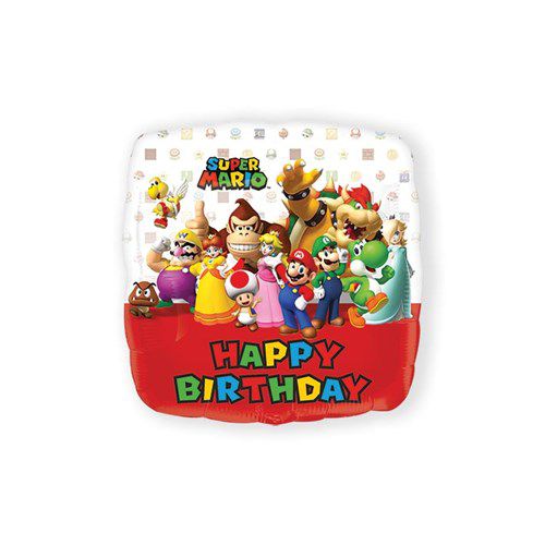 Afbeelding van Folie Super Mario H.B met helium