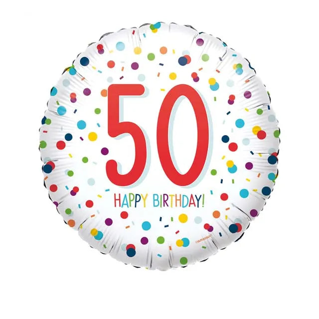 Afbeelding van Folie ballon confetti 50 met helium