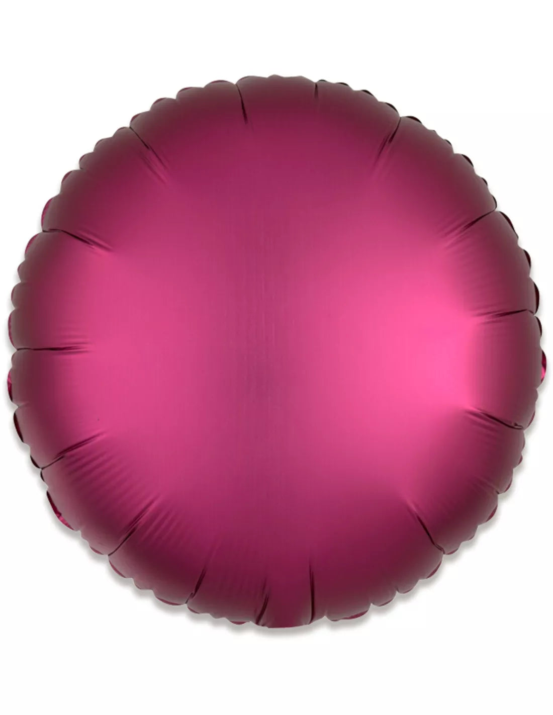 Afbeelding van Folie rond satin pomegrade rose met helium