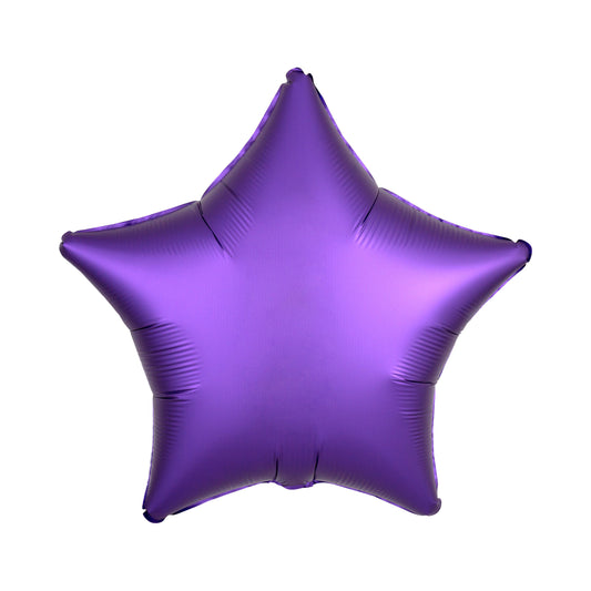 Afbeelding van Folie ster chrome paars met helium