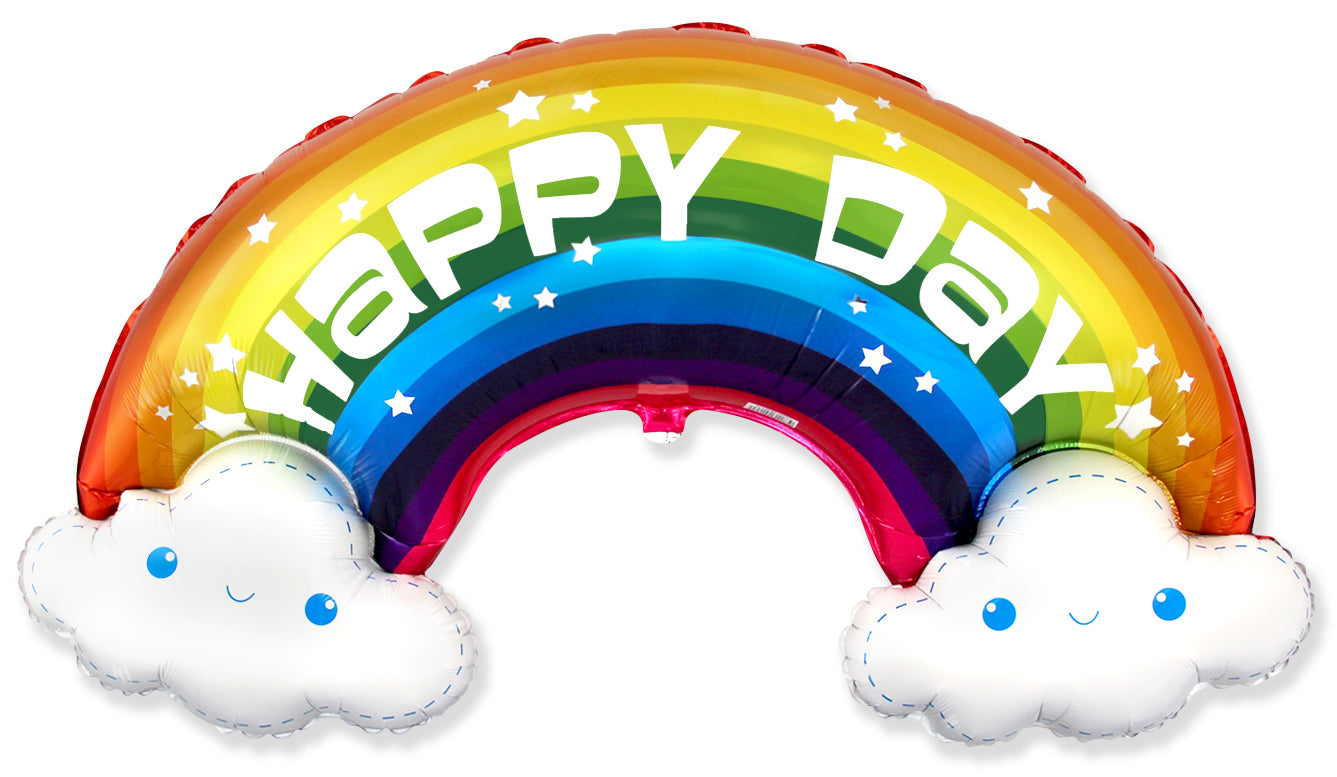 Afbeelding van Folieballon Regenboog Happy Day