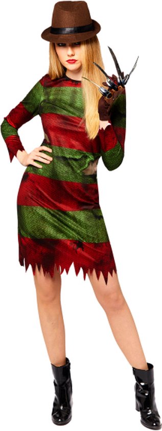 Afbeelding van Freddy Krueger Ladies Dress 3 dlg.ML