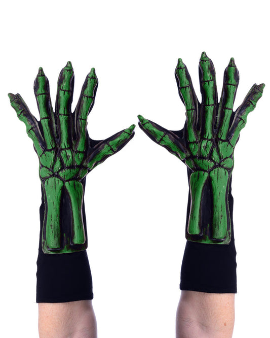 Afbeelding van New UV Green Skeleton Glove