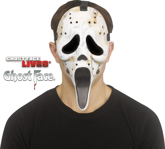Afbeelding van Ghost Face Hockey Masker Distressed