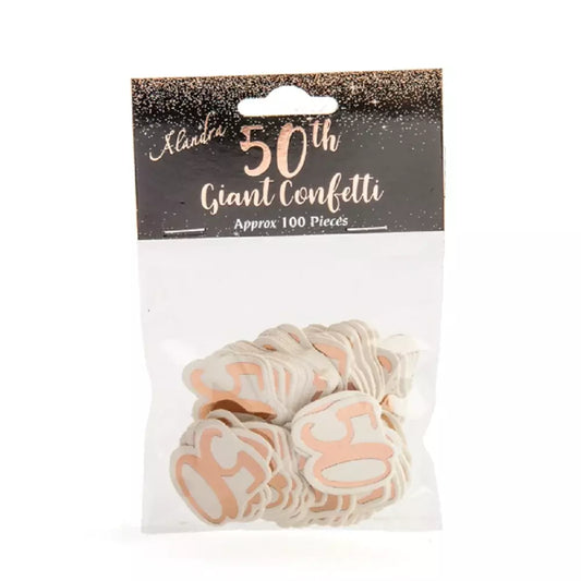Afbeelding van Giant Confetti 50th rosegold