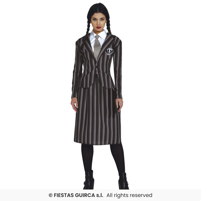 Afbeelding van Gothic student wednesday School M