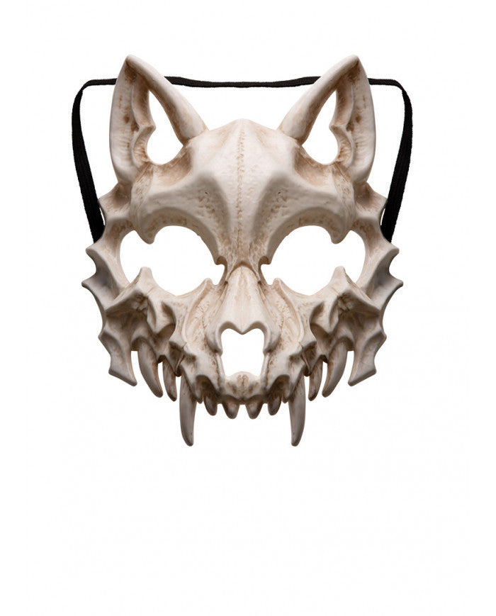 Afbeelding van Half masker Wolf Skeleton