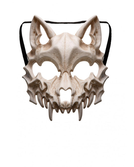 Afbeelding van Half masker Wolf Skeleton