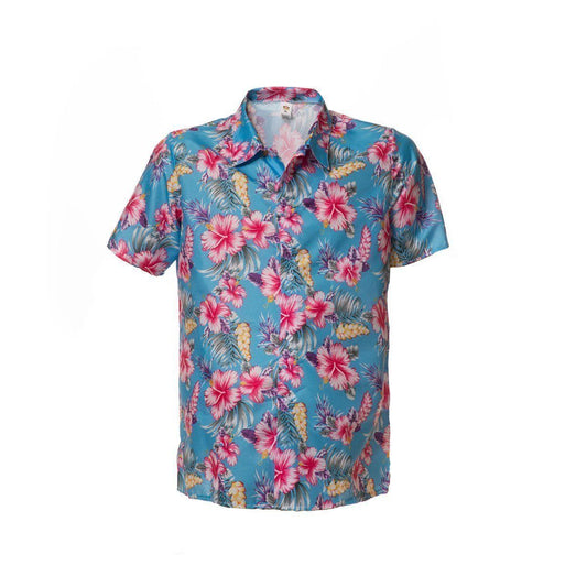 Afbeelding van Hawai Shirt Blauw "L"