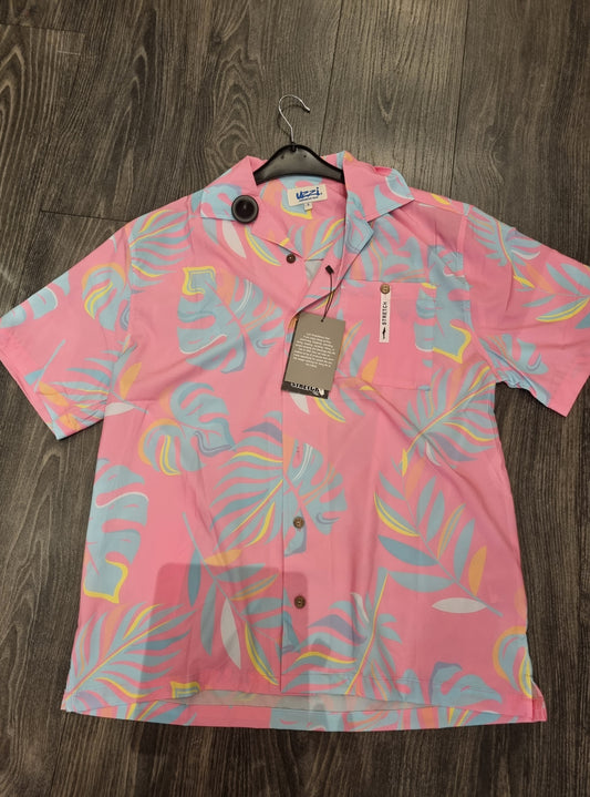 Afbeelding van Hawaii  Shirt strech Pastel S 