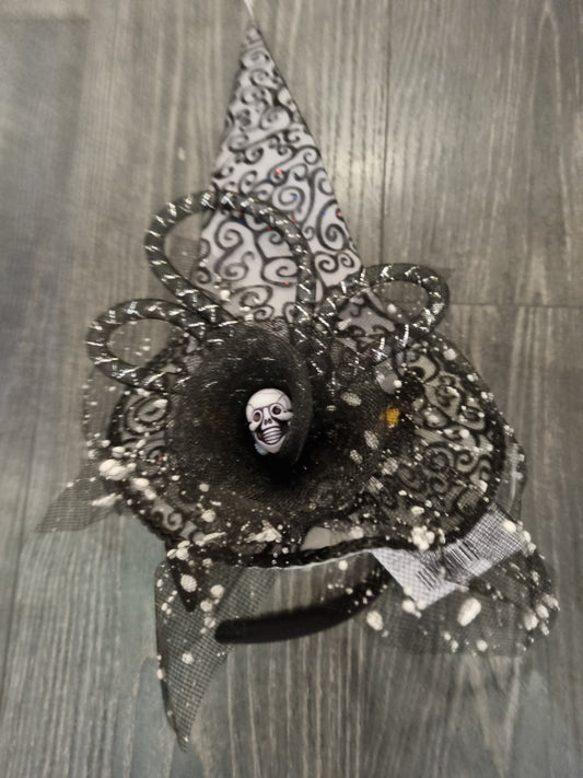 Afbeelding van Headband witch skull hat
