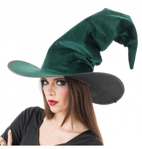 Afbeelding van Heksenhoed velvet groen 