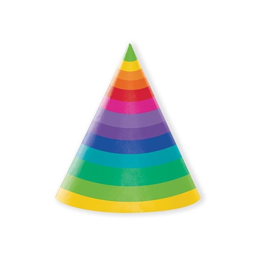 Afbeelding van Hoedjes rainbow (8st)