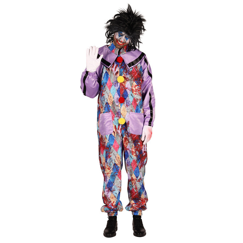 Afbeelding van Horror clown multicolour XS - S