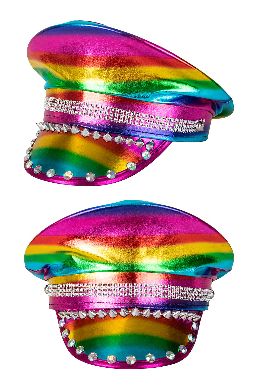 Afbeelding van Kapiteinspet rainbow metallic