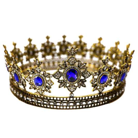 Afbeelding van Kroon Royal Blue Clear stones 