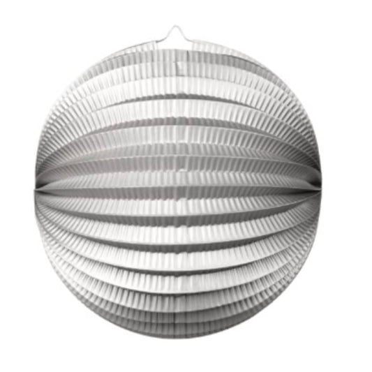 Afbeelding van Lampion zilver bol