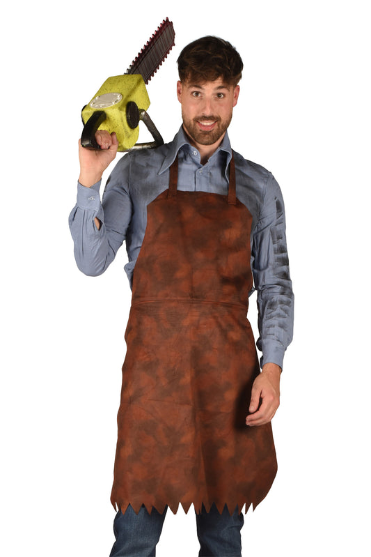 Afbeelding van Leatherface schort bruin