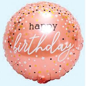 Afbeelding van Folie H.B pink dots stars met helium