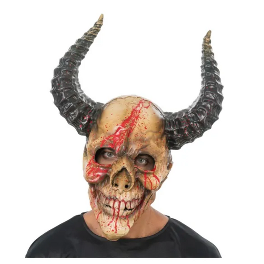Afbeelding van Mask Skull with horns