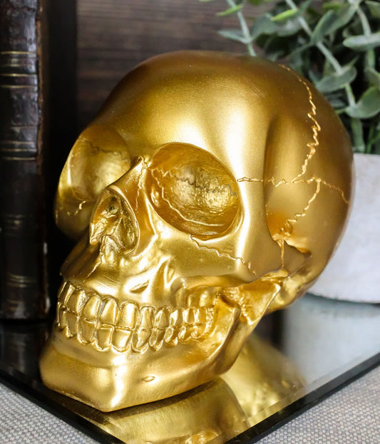Afbeelding van Metallic skull groot
