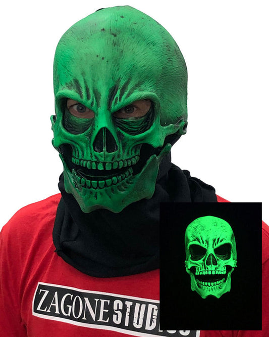 Afbeelding van Skull mask UV green