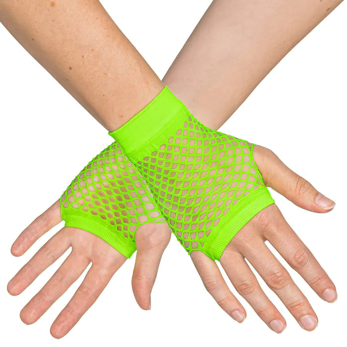 Afbeelding van Nethandschoen kort neon groen