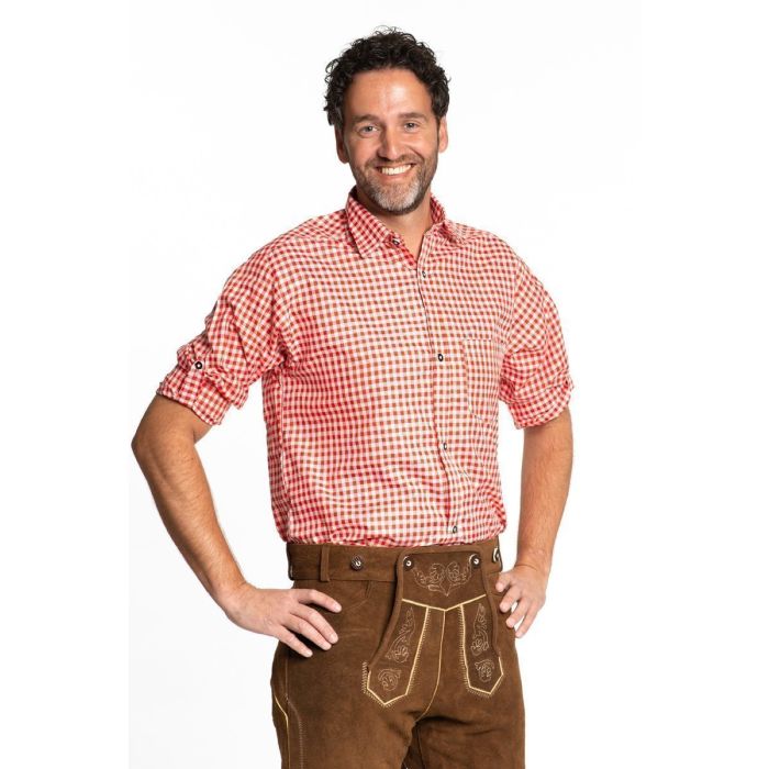 Afbeelding van Oktoberfest shirt rood wit M