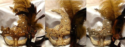Afbeelding van Oogmasker Antiek Look Goud