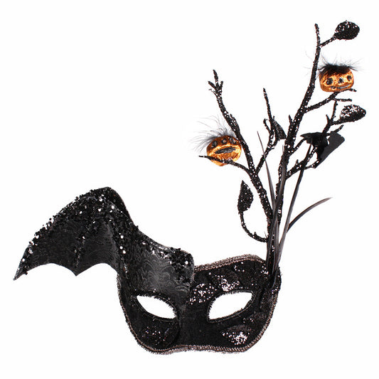 Afbeelding van Oogmasker Halloween zwart boom