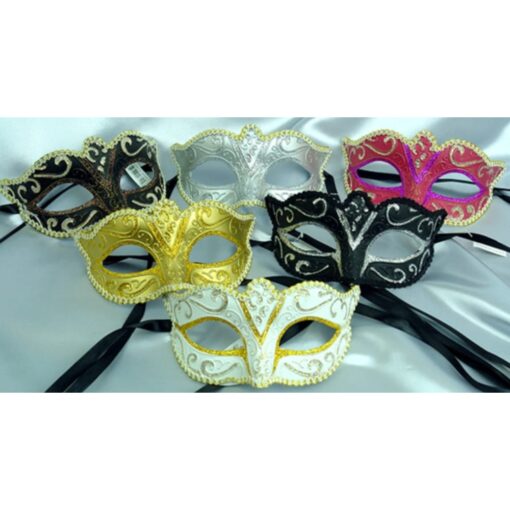 Afbeelding van Oogmasker domino zilver