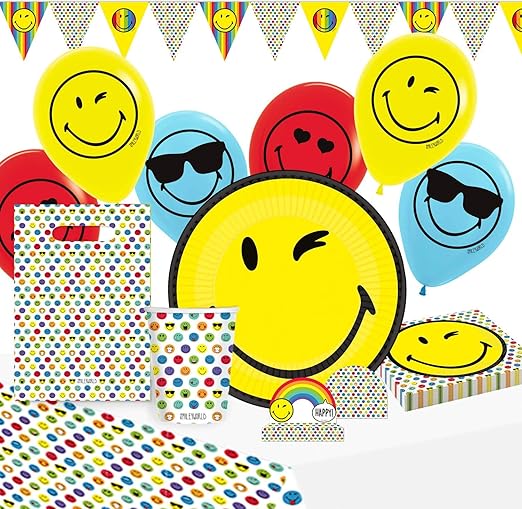 Afbeelding van PartyFeestpakket 63dlg Smileyworld