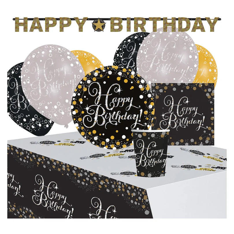 Afbeelding van Party feestpakket 41dlg Sparkling celebration gold