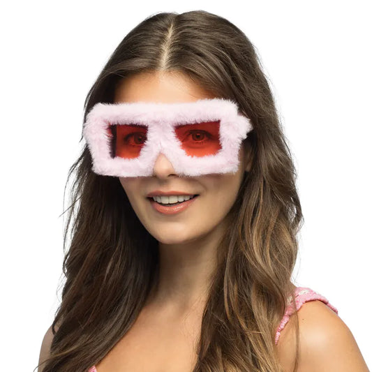 Afbeelding van Partybril Fluffy Roze