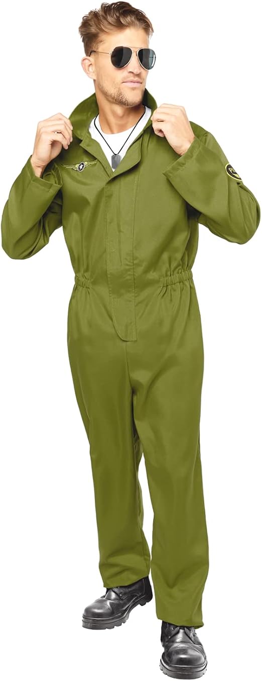 Afbeelding van Piloten Jumpsuit groen 50-52 special