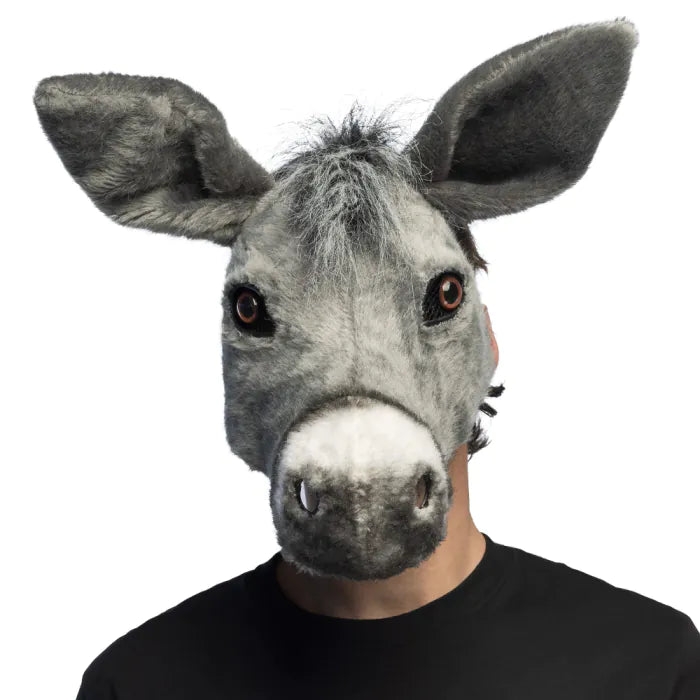 Afbeelding van Pluche half masker Donkey