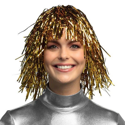 Afbeelding van Pruik folie goud