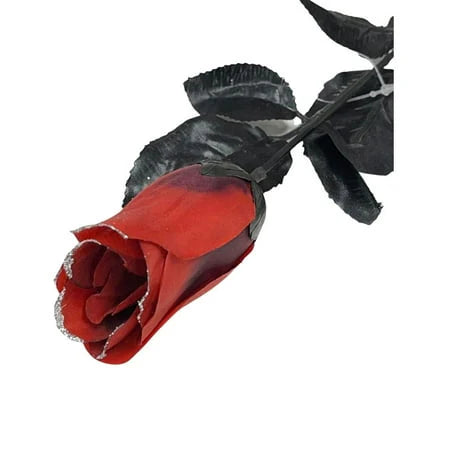 Afbeelding van Roos rood glitter