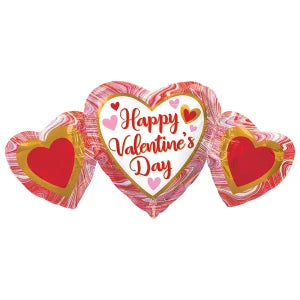 Afbeelding van S-shape Happy Valentine's Day harten met helium
