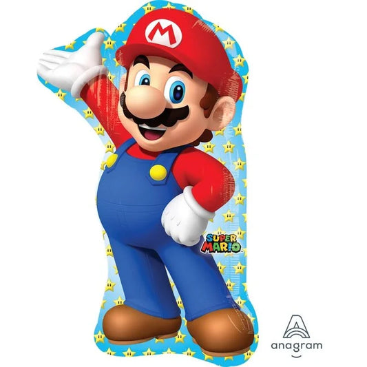 Afbeelding van S shape 83 cm Super Mario met helium