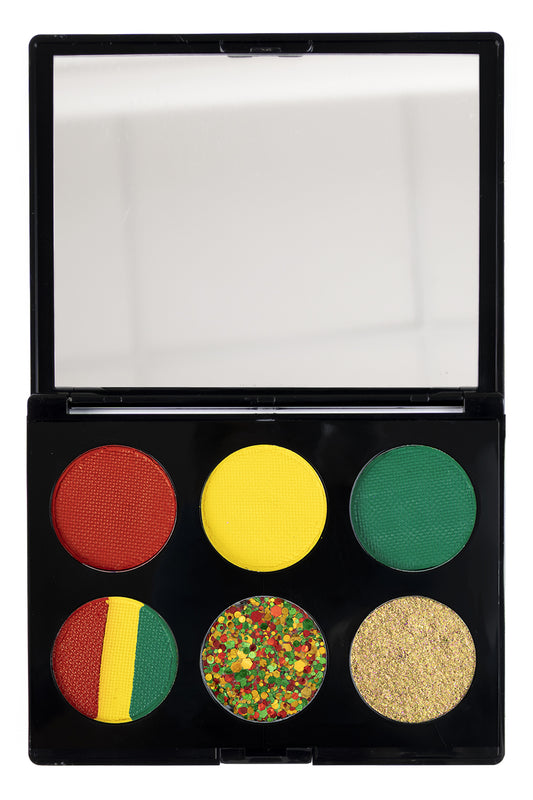 Afbeelding van Schmink palette Vastelaovend rood-geel-groen
