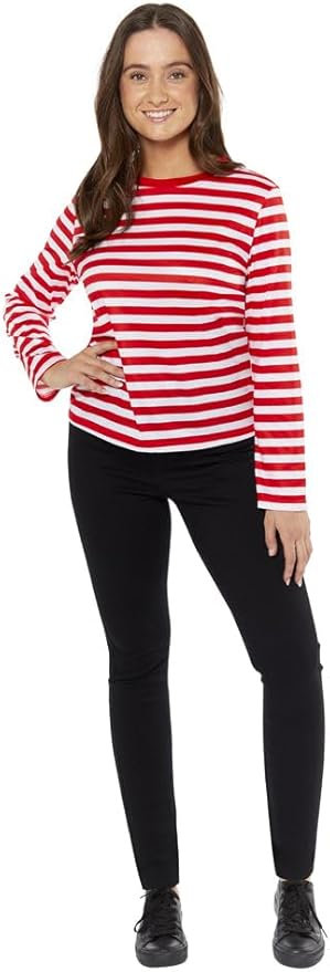 Afbeelding van Shirt rood-wit gestreept mt 34-36 Special