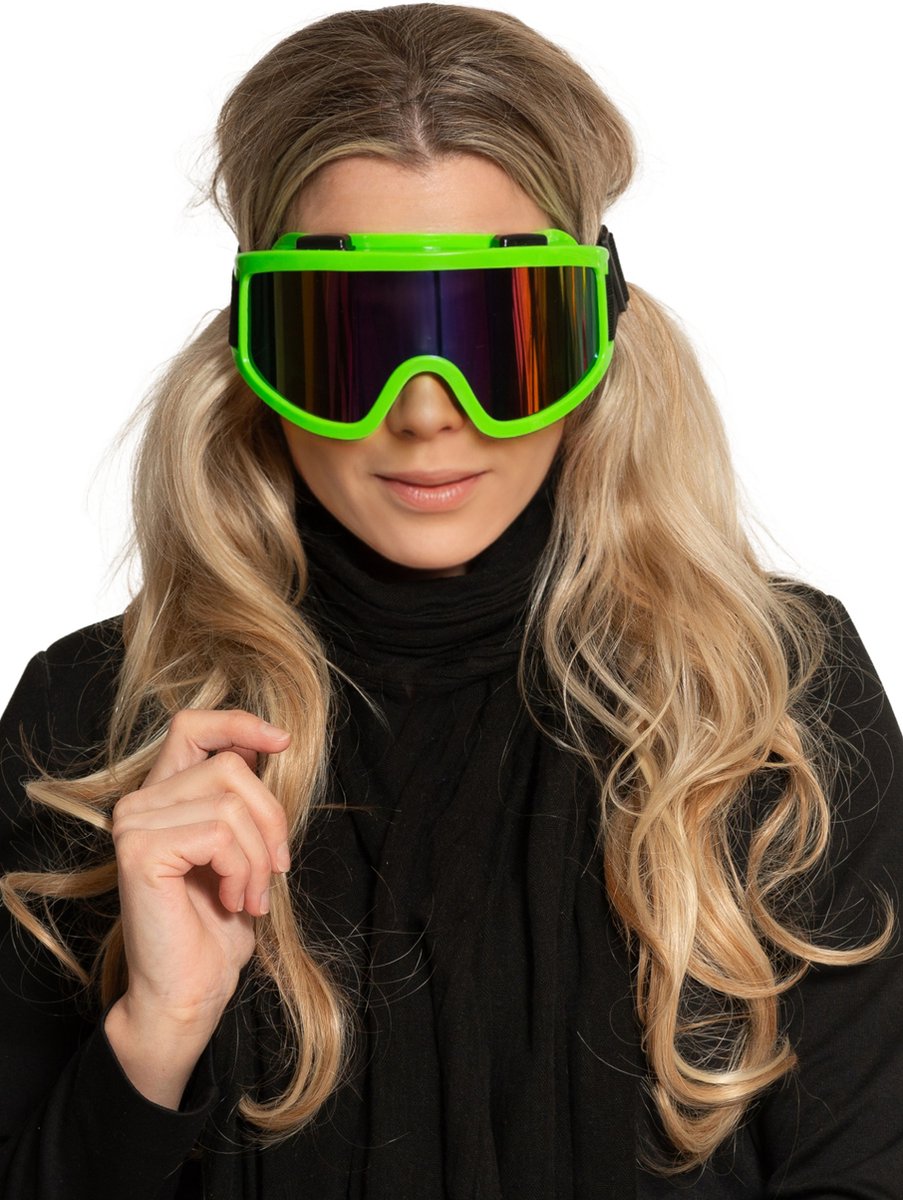Afbeelding van Ski bril neon groen